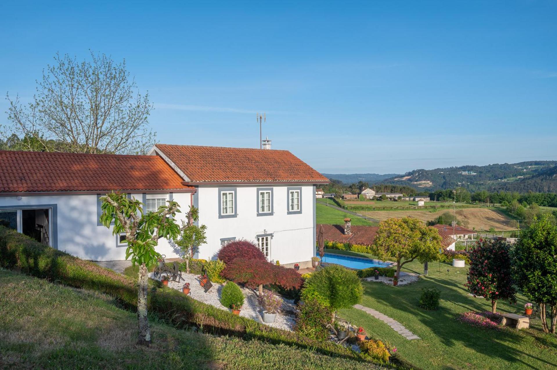 Casa Tarrio Con Piscina - Santiago De Compostela Villa Boqueixon Exterior foto